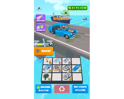 Idle Racer Взлом Все открыто, много денег  полная версия на русском